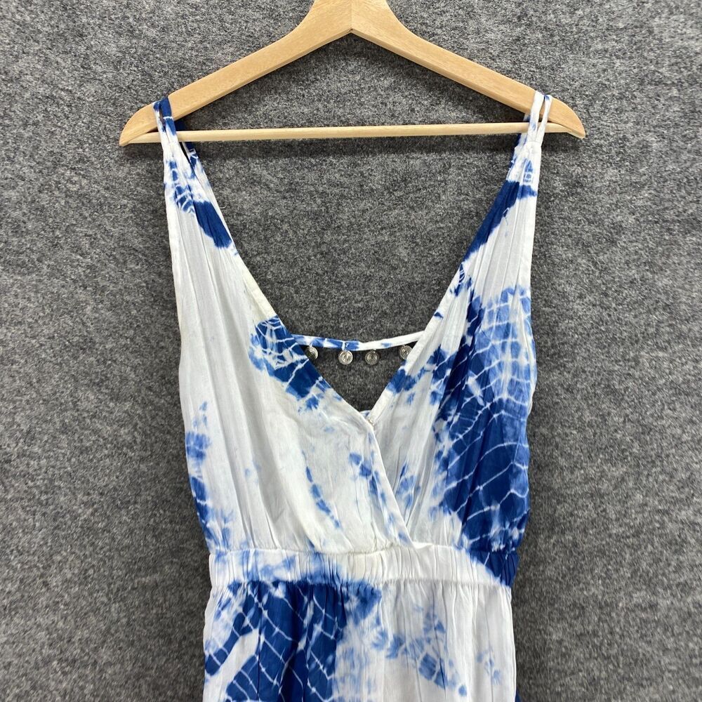 EARTHBOUND Blue and White Tie-Dye Midi Dress - Picture 3 of 13